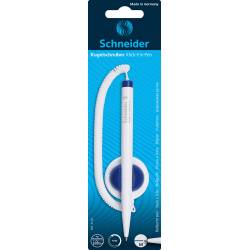 Długopis Klick-Fix-Pen Schneider, na sprężynce, samoprzylepny, M, biały / niebieski