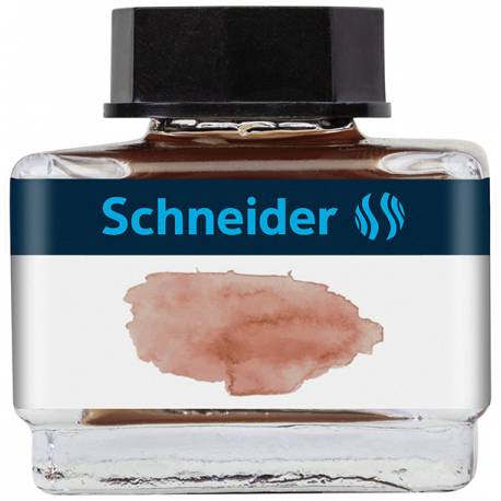 Atrament do piór Schneider, 15 ml, cognac / ciemnobrązowy