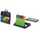 Cienkopisy kolorowe, Schneider Link-It, 0,4mm, stojak - podstawka, 8szt. Mix