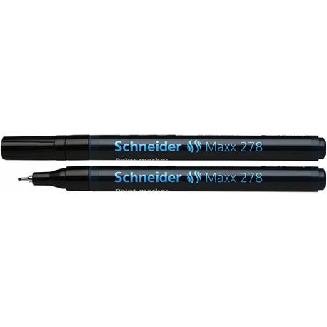 Marker olejowy, pisak olejny, Schneider Maxx 278, 0,8 mm, czarny