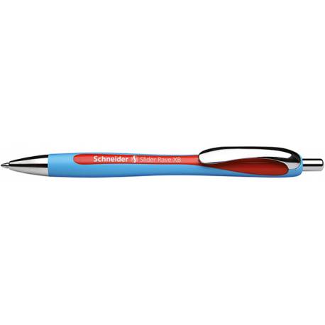 Długopis Schneider Slider Rave pstrykany, XB, czerwony