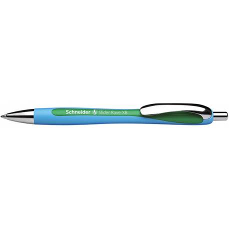 Długopis automatyczny Schneider Slider Rave, XB, zielony