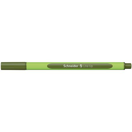 Cienkopisy do rysowania, kolorowe, Schneider Line-Up, 0, 4mm, oliwkowy