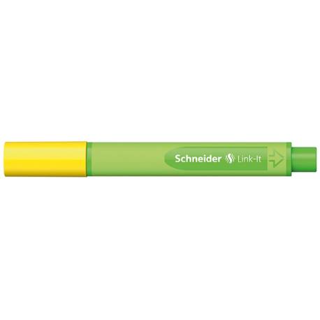 Cienkopisy do rysowania, kolorowe, Schneider Link-It, 0,4mm, żółty
