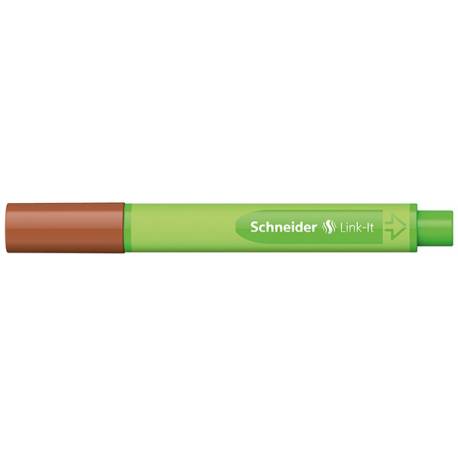 Cienkopisy do rysowania, kolorowe, Schneider Link-It, 0,4mm, jasnobrązowy