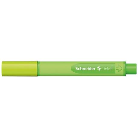 Cienkopisy do rysowania, kolorowe, Schneider Link-It, 0,4mm, jasnozielony