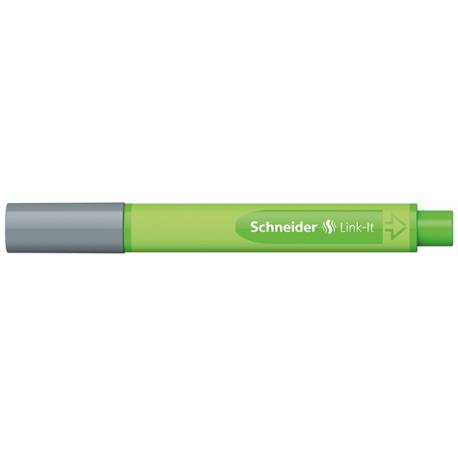 Cienkopisy do rysowania, kolorowe, Schneider Link-It, 0,4mm, szary