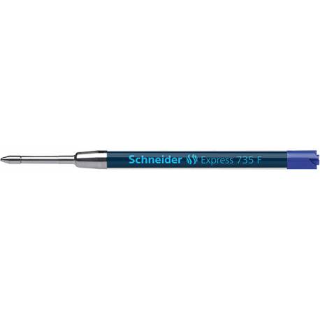 Wkład Express 735 do długopisu Schneider, F, format G2, niebieski