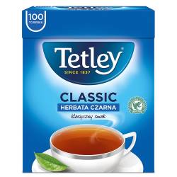 Tetley, herbata czarna, Classic Black, 100 torebek, bez zawieszki
