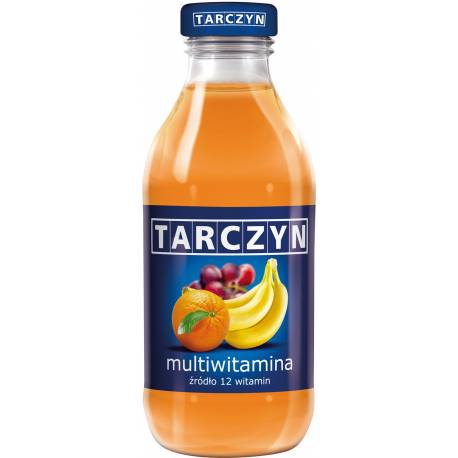 Sok Tarczyn 0,3L, multiwitamina, szklana butelka