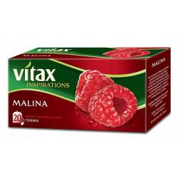 VITAX INSPIRATIONS, herbata owocowa, Malina, 20 torebek