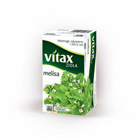 VITAX herbata ziołowa, melisa, 20 Torebek