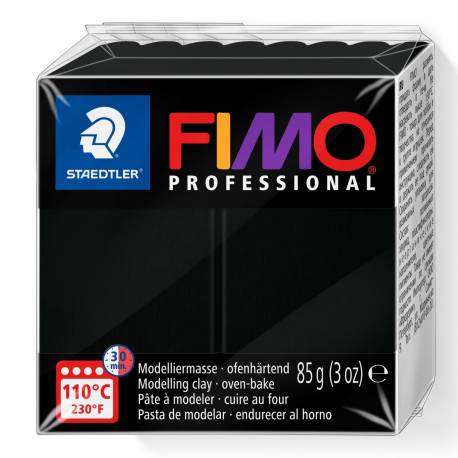 Kostka FIMO professional 85g, czarny, masa termoutwardzalna, Staedtler