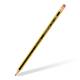 Ołówek techniczny, ołówek szkolny z gumką, Noris S 120, tw. HB