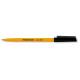 Długopis jednorazowy, F, czarny, żółta obudowa, Staedtler