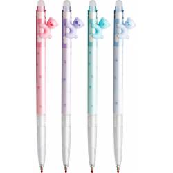 Długopis ścieralny, zmazywalny Pastel Bears, 0.5mm, niebieski,  Happy Color