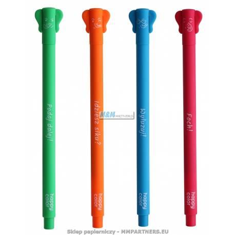Długopis żelowy, Feelingi ELEPHANTS, 0.5 mm, niebieski, Happy color