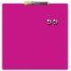 Mała tabliczka suchościeralna Nobo z powierzchnią magnetyczną, 360x360mm, różowa