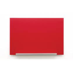 Tablica szklana, suchościeralna, Nobo Impression Pro, czerwona  ( 67,7 x 38,1 cm )