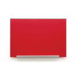 Tablica magnetyczna, suchościeralna tablica szklana, NOBO Diamond, 99,3x55,9cm, czerwona