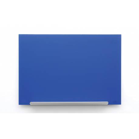 Szklana tablica magnetyczna, suchościeralna tablica Nobo Impression Pro, niebieska (126,4 x 71,1cm)