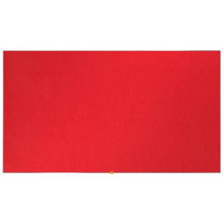 Tablica filcowa NOBO, 90x51cm, tablica ogłoszeniowa, wewnętrzna, czerwona