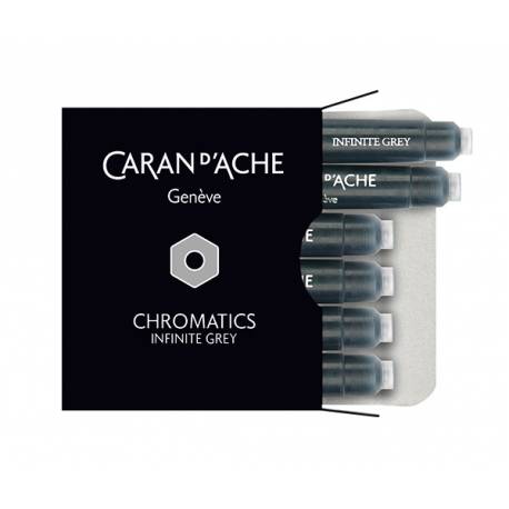 Naboje CARAN D-ACHE Chromatics Infinite Gray, 6szt, szare