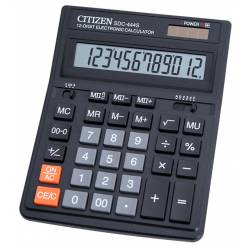 Kalkulator biurowy CITIZEN SDC-444S, 12 pozycyjny, podwójne zasilanie