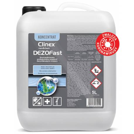Profesjonalny koncentrat do mycia i dezynfekcji Clinex Dezofast 5L, bakteriobójczy