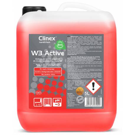 Płyn Clinex W3 Active BIO 5L 77-517, do mycia sanitariatów i łazie
