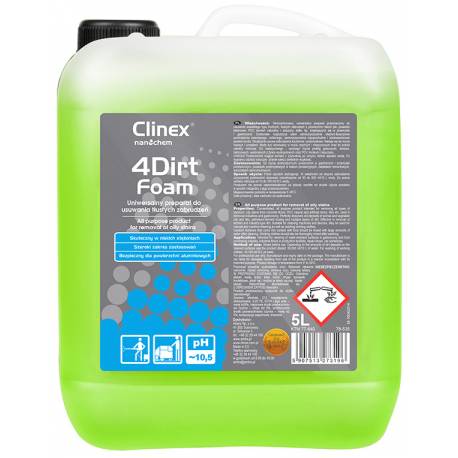 Płyn Clinex 4Dirt Foam 5L 77-646, do usuwania tłustych zabrudzeń