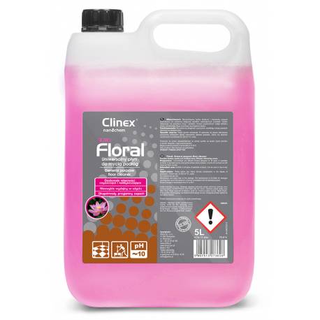 Płyn do mycia podłóg, uniwersalny, Clinex Floral Blush 5L 77-894, długo utrzymujący zapach