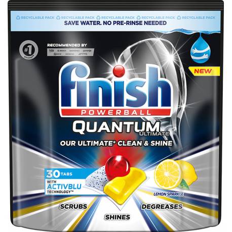 Tabletki do zmywarki FINISH Quantum Ultimate 30 szt, lemon