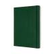 Notatnik B5+, notes MOLESKINE Classic XL 19x25cm gładki, twardy, myrtle green, 192 str, zielony