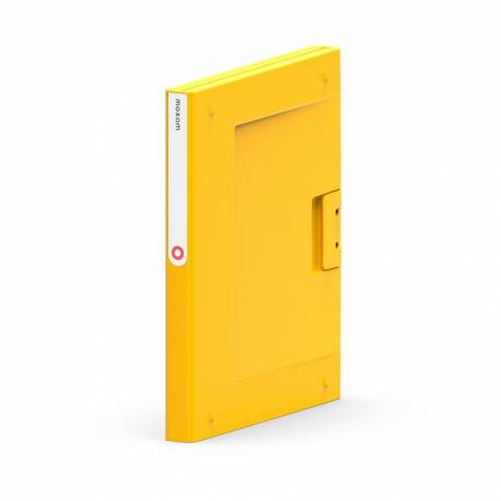 Teczka segregator, folder NEW BINDER MOXOM, plastikowy, A4/25mm, żółty