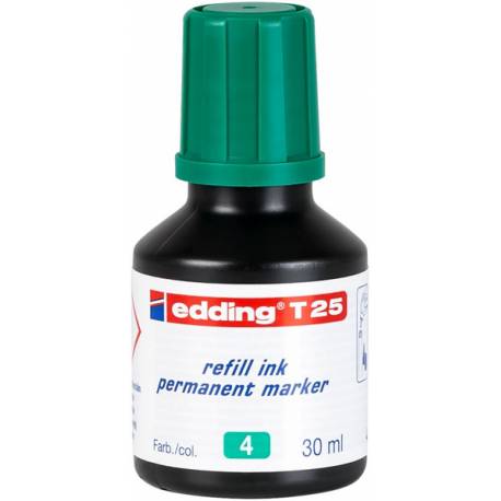 Tusz do uzupełniania markerów permanentnych e-T 25 EDDING, 25ml, zielony