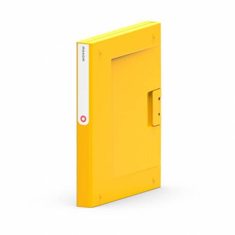 Teczka segregator, folder NEW BINDER MOXOM, plastikowy, A4/35mm, żółty