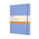 Notatnik B5+, notes MOLESKINE Classic XL 19x25cm w linie, twardy, hydrangea blue, 192 str, niebieski