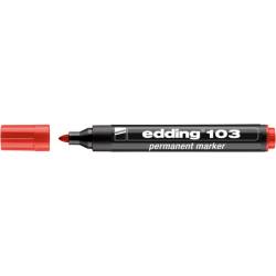 Marker permanentny, pisak EDDING 103, czerwony