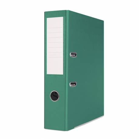 Segregator A4, biurowy segregator na dokumenty BASIC-S z szyną 75mm, zielony