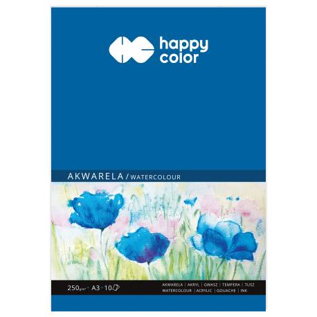 Blok akwarelowy, ART, A3, 10 ark, 250g, Happy Color