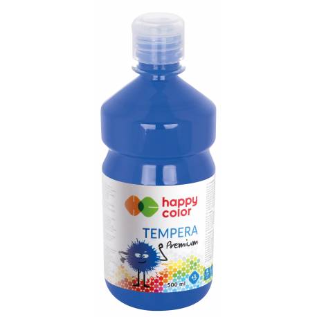 Farba tempera Premium 500ml, niebieski, Happy Color