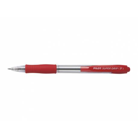 Długopis automatyczny Pilot SUPER GRIP, czerwony