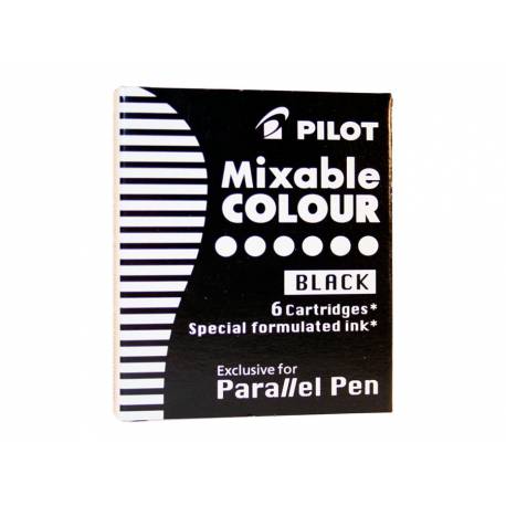 Naboje do Pilot Parallel Pen 6 szt., czarne