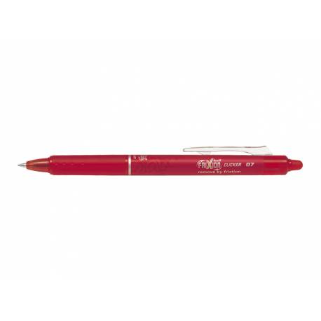 Długopis ścieralny, Pilot Frixion Clicker, zmazywalny długopis, 0.7, czerwony