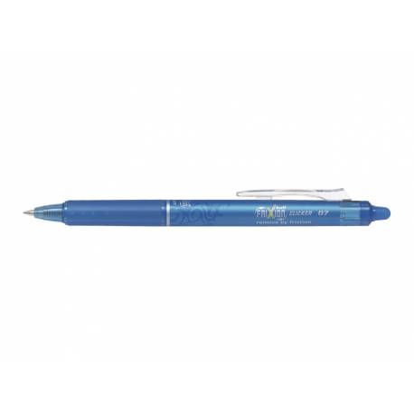 Długopis ścieralny, Pilot Frixion Clicker, zmazywalny długopis, 0.7, lazurowy