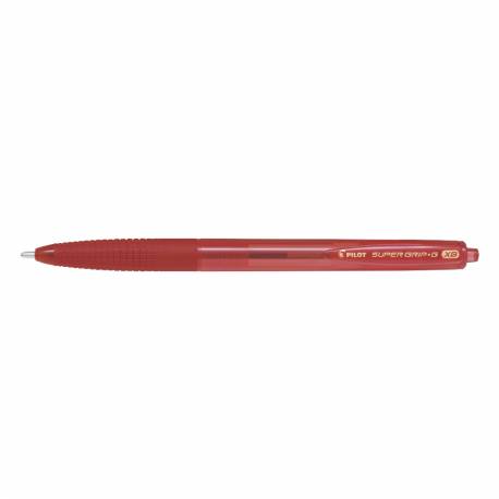 Długopis Pilot SUPER GRIP G, automatyczny, XB, czerwony 