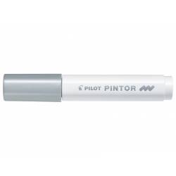 Marker z farbą Pilot PINTOR M, pisak dekoracyjny, srebrny