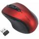 Myszka komputerowa Kensington Pro Fit Mid-Size, bezprzewodowa mysz, czerwona