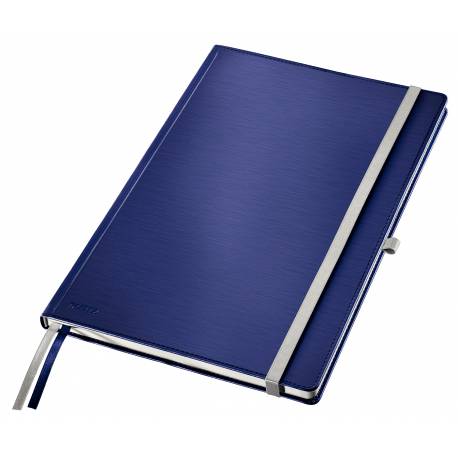 Notatnik A4, w kratkę, niebieski w twardej oprawie Leitz Style 